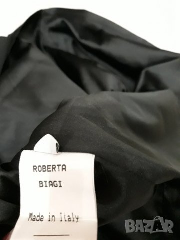 Къса дамска черна рокля бюстие марка Roberta Biagi Италианска, снимка 3 - Рокли - 23842289