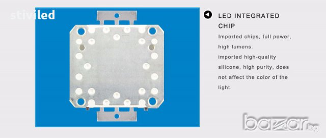 LED 30W студено бяло 100 % EPISTAR, снимка 3 - Прожектори - 15294589