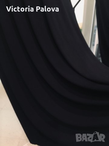 Красива черна дълга рокля VERGI, снимка 1 - Рокли - 24936513