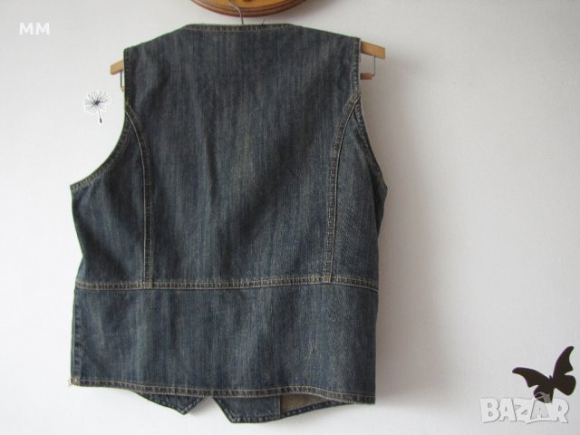 Дамски елек Деним, снимка 3 - Елеци - 21972565