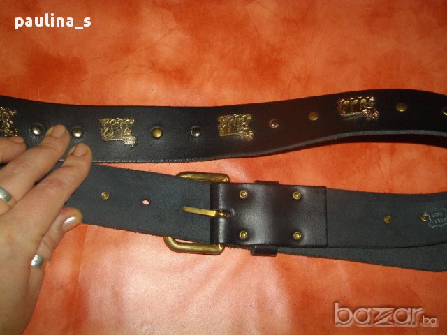 Декориран колан за дънки от естествена кожа, снимка 7 - Колани - 14448281
