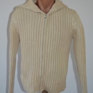 C&A мъжка бежова жилетка пуловер поло яка, снимка 1 - Пуловери - 13029591