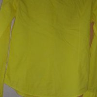 Жълта памучна риза с дълъг ръкав на Armani jeans размер М, снимка 4 - Ризи - 25119189