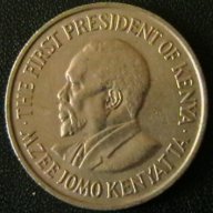 50 цента 1974, Кения, снимка 2 - Нумизматика и бонистика - 8336378