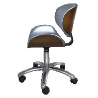 Козметичен/фризьорски стол - табуретка с облегалка Hera -черна,бяла,бежова,сребриста, снимка 5 - Фризьорски столове - 24223846