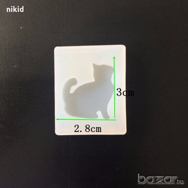 коте силиконов калъп молд форма за бижутерски сладкарски и смола изделия, снимка 1