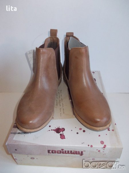 Кожени боти (какао) № 37, снимка 1