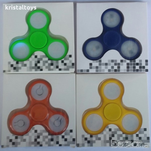 Ръчни Спинери Хенд Спинери Stress Spinner Спинер светещ, снимка 1