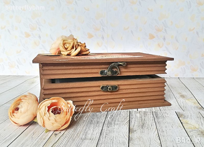 Капсула на времето, Кутия за спомени, Сватбен подарък, Дървена кутия, снимка 1