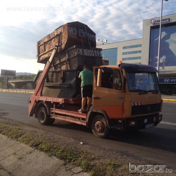 извозване на строителни отпадъци с контейнери от 4 до 12 м3, снимка 1