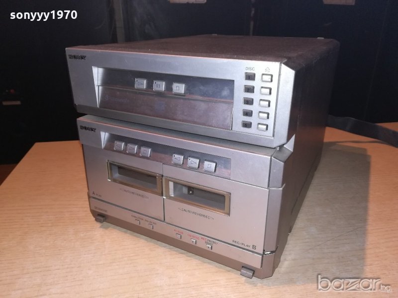 sony cd 5 disc+reverse deck-внос швеицария, снимка 1