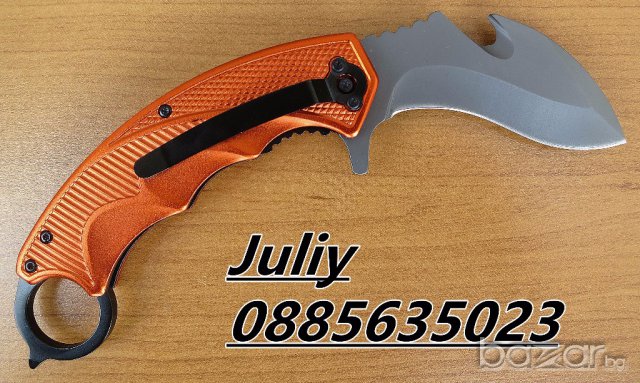 Сгъваем нож /карамбит/  FOX F91 , снимка 15 - Ножове - 18017914