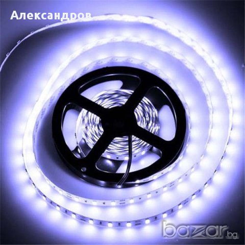 Най-ярката диодна лента 5м - 300 броя тип 5630 smd, топла/студена бяла, снимка 1