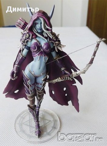 Статуетка "World of Warcraft" Queen Silvana Windrunner-Силвана Уиндрънър Уаркрафт, снимка 3 - Рисуване и оцветяване - 17884881