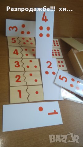  Математика пъзел Монтесори в кутия с плочки и карти за ранна възраст , снимка 5 - Образователни игри - 24999344