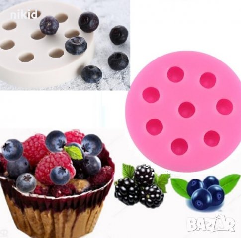 Боровинка Боровинки силиконов молд форма за декор украса торта фондан шоколад и др