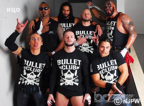 Тениска WWE Световна федерация по кеч Bullet Club, снимка 3 - Тениски - 13623984