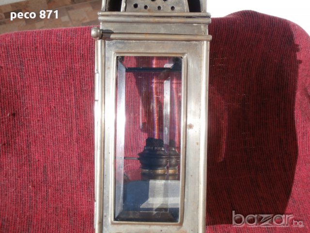 Рядък стар ветроупорен фенер, снимка 3 - Антикварни и старинни предмети - 17246054