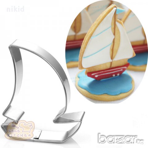 лодка метална форма резец за сладки бисквитки мъфини кексчета фондан украса