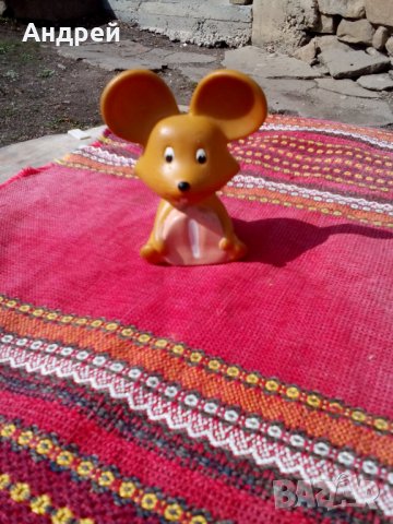 Стара играчка мишка, снимка 1 - Антикварни и старинни предмети - 24835808