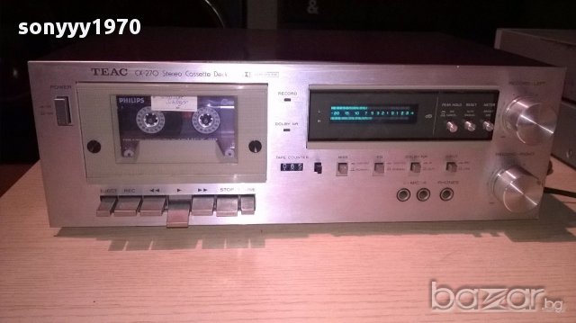 Teac cx-270 cassette deck-made in japan-нов внос швеицария