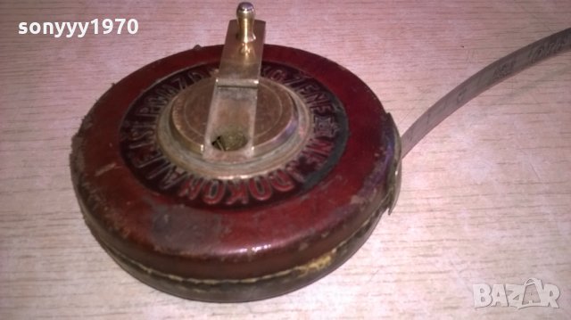 АНТИКА-стара кожена ролетка-кожа и месинг-метална лента, снимка 13 - Колекции - 24498383