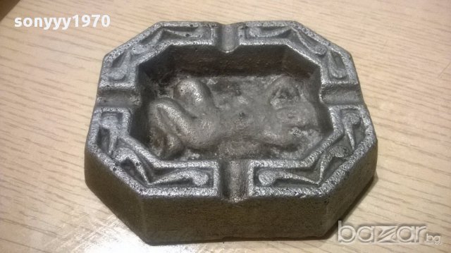 Пепелник с гола дама-бронз 12/11см, снимка 4 - Антикварни и старинни предмети - 16008606