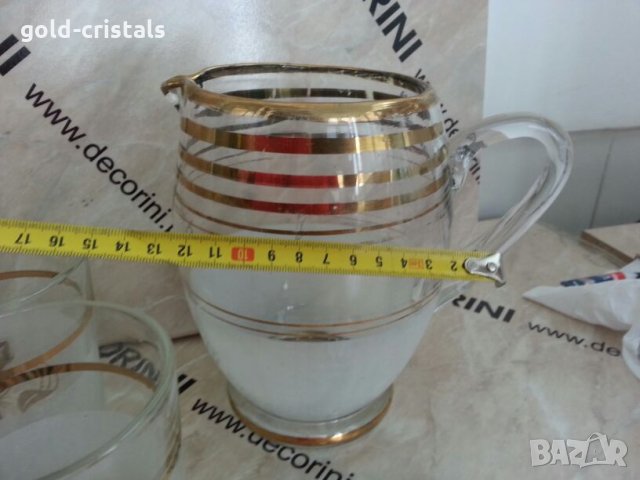  стъклена кана , снимка 3 - Антикварни и старинни предмети - 25587038