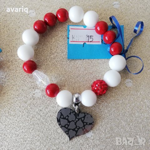 Намалени от14лв-Мартеници с естествени камъни и висулка. Мартеница, снимка 16 - Гривни - 24517675