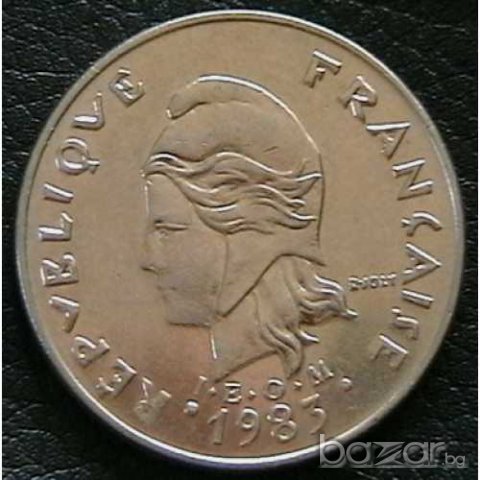 20 франка 1983, Френска Полинезия, снимка 2 - Нумизматика и бонистика - 7549411