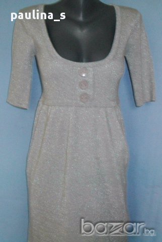 Дизайнерска "Малка" сребърна рокля тип туника "Тopstudio", снимка 1 - Рокли - 14477496