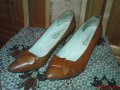 Обувки дамски от естествена кожа в отлично състояние № 39, 20 лв., снимка 1 - Дамски обувки на ток - 12747058
