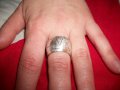 сребърен пръстен, снимка 1 - Пръстени - 10936298