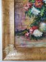 Маслена картина "Ваза с цветя" италиански художник , снимка 8