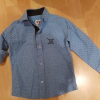 ризки за момче за поводи  светло синя и дънкова риза, снимка 1 - Детски панталони и дънки - 23164073