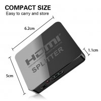 HDMI сплитер (разклонител) 1 към 2 / HDMI splitter , снимка 6 - Друга електроника - 25166408