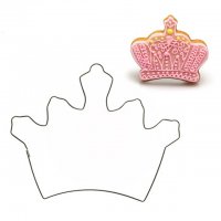 Широка заострена корона Метална форма резец украса торта фондан сладки фондан тесто и др., снимка 1 - Форми - 23456423