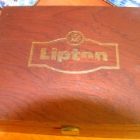 Lipton оригинална дървена масивна кутия за чай , снимка 4 - Колекции - 20952442