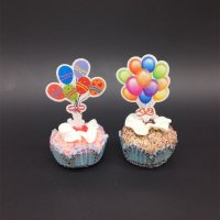 20 бр завързани балони картон топери мъфини кексчета торта рожден ден украса, снимка 2 - Други - 21241398