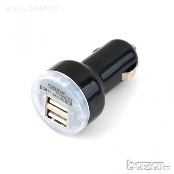 Двойно USB зарядно за кола, снимка 1