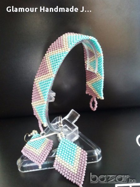 Комплект гривна и обеци , снимка 1