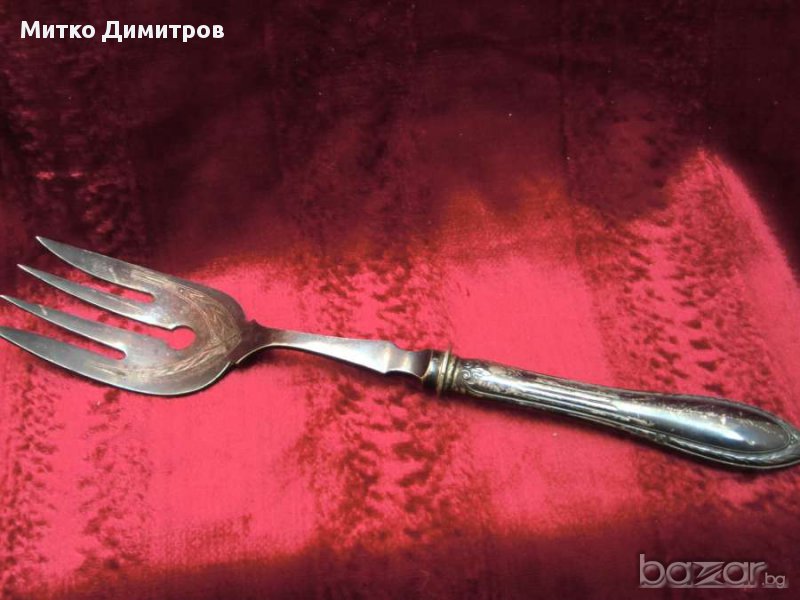 Голяма сребърна вилица --Франция-нач. на ХХв., снимка 1