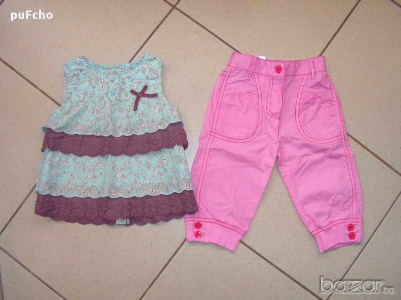 Разпродажба! Лот от туника + панталонче Mothercare за 9-12 мес.- отлични , снимка 1