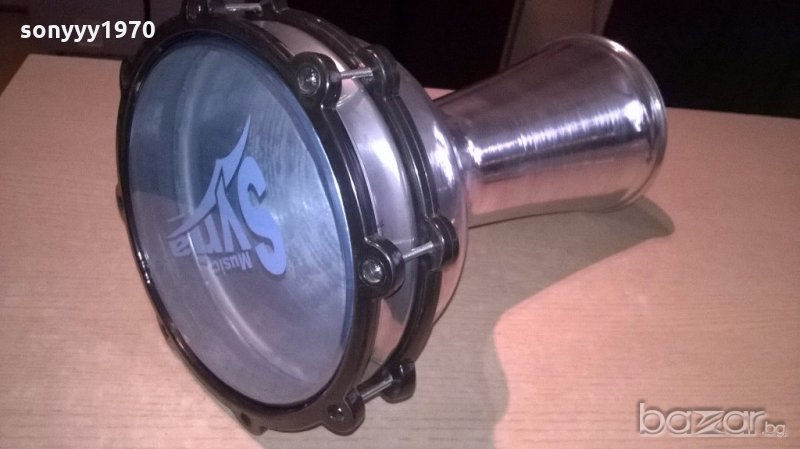 NEW-ГОЛЯМА-Тарамбука нова-алуминиева-внос сирия 40х25см, снимка 1