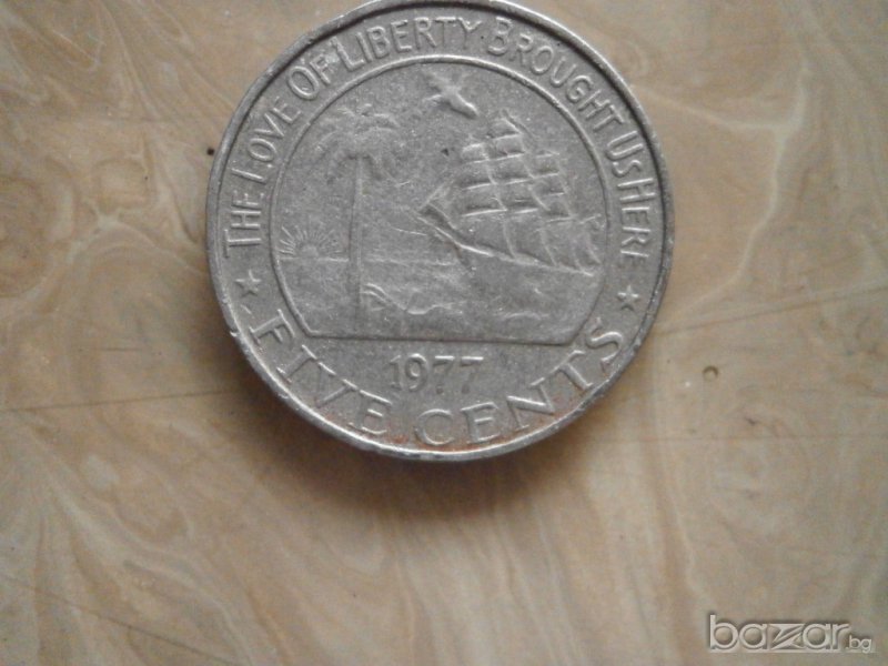 Либерия - 5 цента - 1977 г.14-14, снимка 1