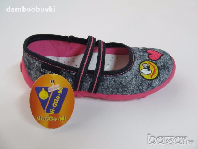 Пантофки син деним усмивка, снимка 1