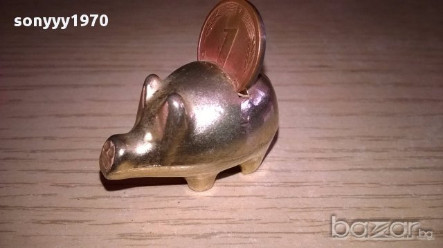 Мини ретро колекция-прасе-мед/месинг-3.5х3.5х2см-внос швеицария, снимка 4 - Антикварни и старинни предмети - 17348954