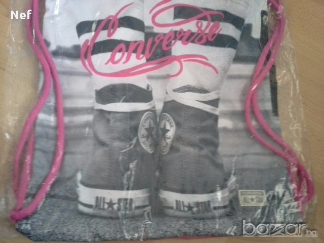  Мешка Converse Gym Sack с джоб с цип , снимка 6 - Чанти - 12982622