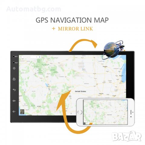 ZAPIN 7011А 7 “Android 2 DIN Автомобилен мултимедиен плейър Универсален GPS DAB, снимка 4 - Аксесоари и консумативи - 23618240