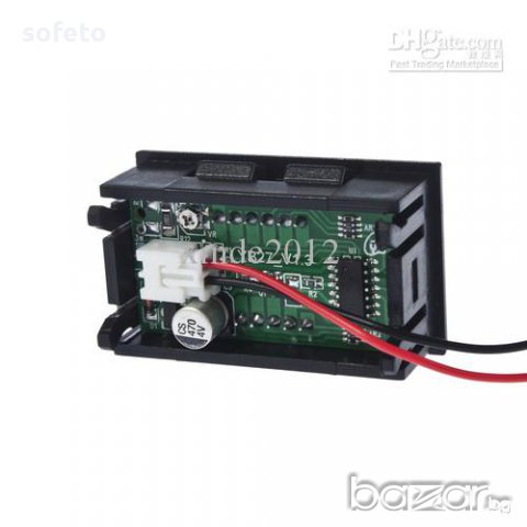 Дигитален волтметър 4,5-30в Червен цвят, снимка 2 - Аксесоари и консумативи - 10656863